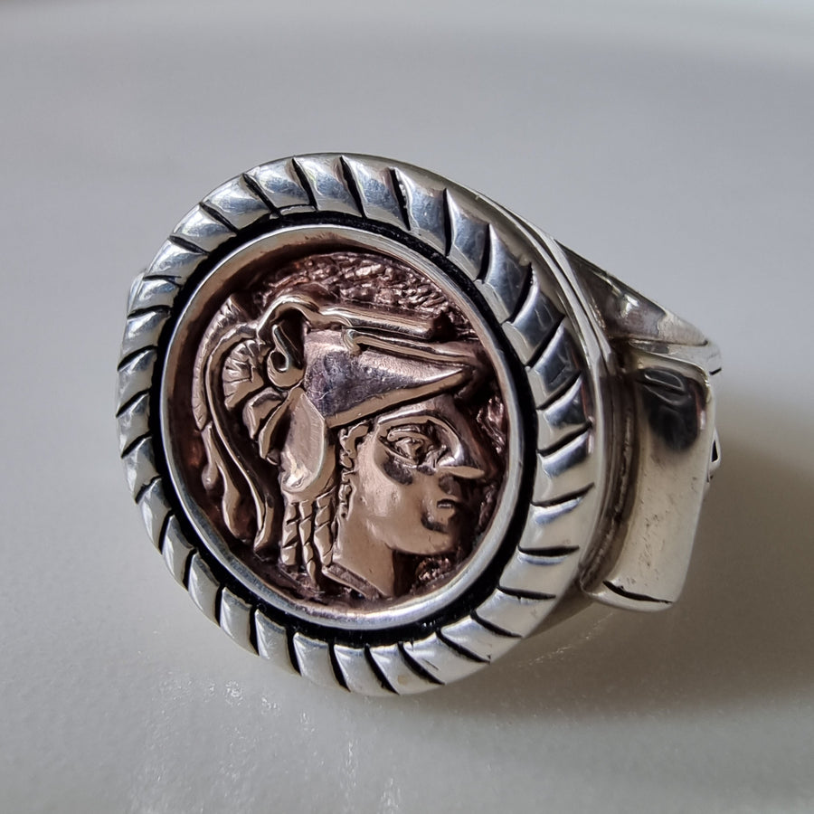ROMAN RING WITH ROSE GOLD